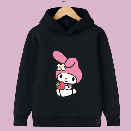 Adorable Sanrio Melody Girls' Cartoon Windbreaker for Spring and Autumn Fun - Très Elite