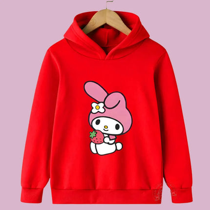 Adorable Sanrio Melody Girls' Cartoon Windbreaker for Spring and Autumn Fun - Très Elite