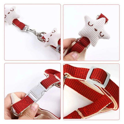 Adorable Starfish-Themed Adjustable Harness and Leash Set for Small Pets - Très Elite