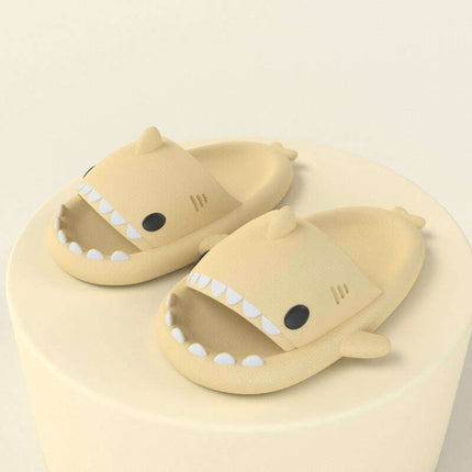 Adult's Slippers Indoor Outdoor Funny Shark Cartoon - Très Elite