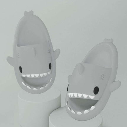 Adult's Slippers Indoor Outdoor Funny Shark Cartoon - Très Elite