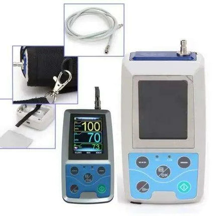 Advanced 24-Hour Portable Blood Pressure Monitor with 6 Customizable Cuffs - ABPM50 - Très Elite