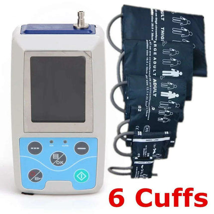 Advanced 24-Hour Portable Blood Pressure Monitor with 6 Customizable Cuffs - ABPM50 - Très Elite