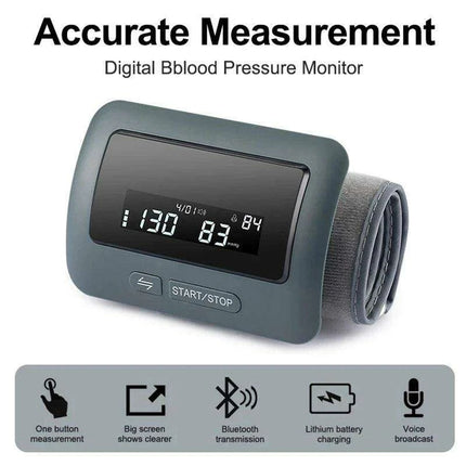 Advanced Bluetooth Blood Pressure Monitor with USB Charging and Russian Voice Assistance - Your Essential Health Tracker..