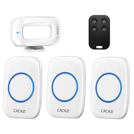 Advanced Customizable Wireless Motion Sensor Doorbell with Extended Detection Capability - Très Elite