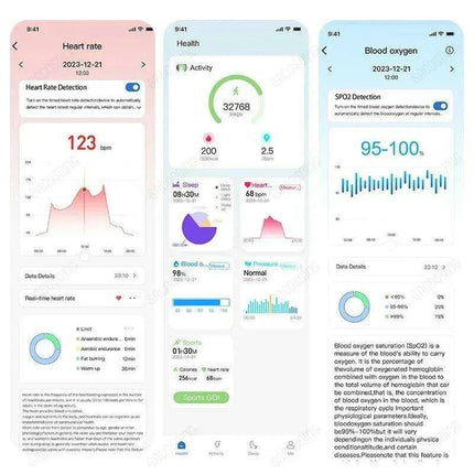 Advanced QRing Health & Fitness Monitor Ring - Comprehensive Heart Rate, Oxygen, Sleep & Activity Tracking - Très Elite