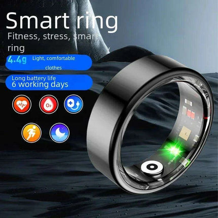 Advanced QRing Health & Fitness Monitor Ring - Comprehensive Heart Rate, Oxygen, Sleep & Activity Tracking - Très Elite