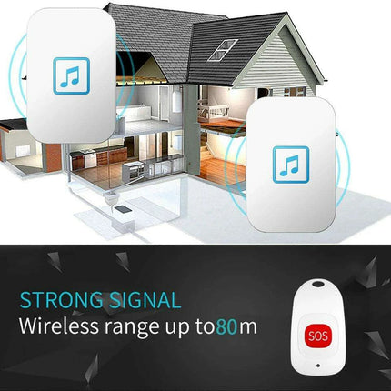Advanced Wireless Doorbell System with Emergency Alert and Universal Plug Compatibility - Très Elite