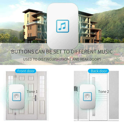 Advanced Wireless Doorbell System with Emergency Alert and Universal Plug Compatibility - Très Elite