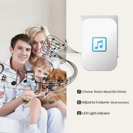 Advanced Wireless Doorbell System with Emergency Alert and Universal Plug Compatibility - Très Elite