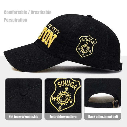 Adventure-Ready Embroidered Snapback Cap for All-Day Comfort - Très Elite