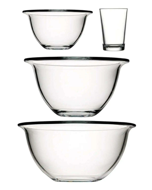 Multi-Purpose Glass Bowl Set for Cooking and Serving Dishes