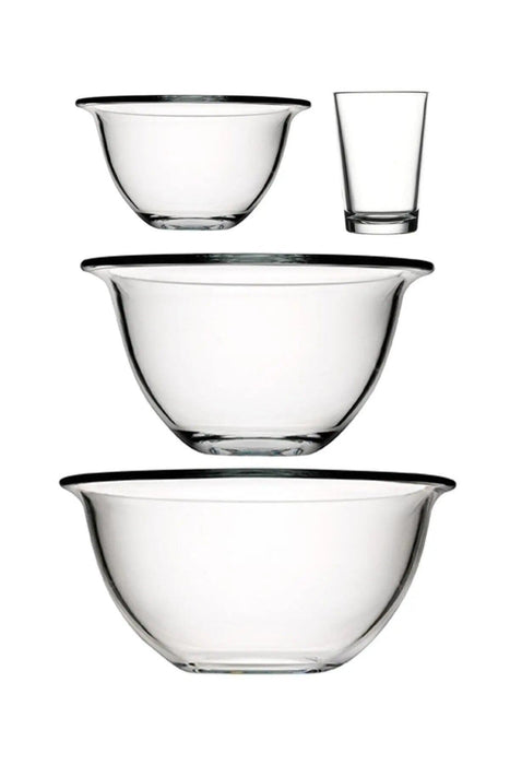 Multi-Purpose Glass Bowl Set for Cooking and Serving Dishes