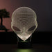 Alien 3D LED Night Light with Wooden Base - Ambient Lighting for Home Decor