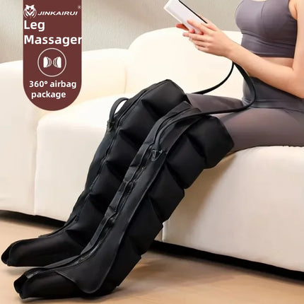 Electric Air Pressure Leg & Calf Massager — Remote Control, Deep Kneading