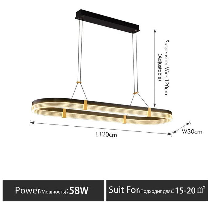 Versatile Dimmable LED Chandelier with Customizable Features