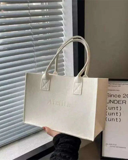 Personalized Felt Tote Bags for Moms - 100 Pcs Custom Logo Shopping Gift