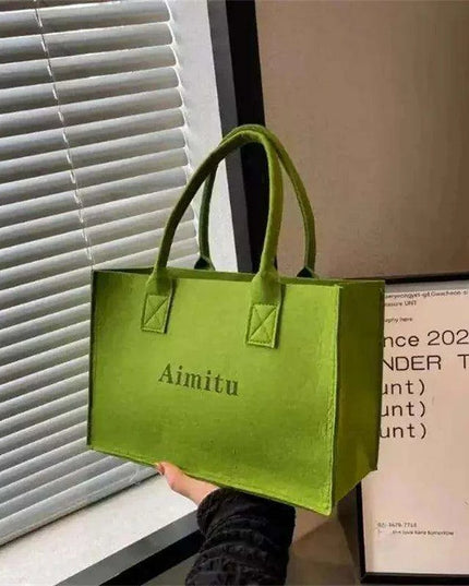 Personalized Felt Tote Bags for Moms - 100 Pcs Custom Logo Shopping Gift