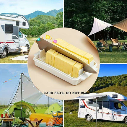 Airtight Butter & Cheese Keeper - Ideal Storage Solution for RVs and Fridge Organization - Très Elite