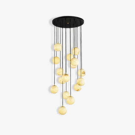 Alabaster Round Chandelier