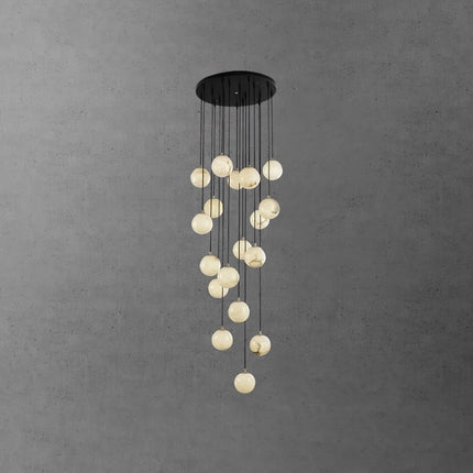 Alabaster Round Chandelier