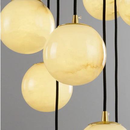 Alabaster Round Chandelier