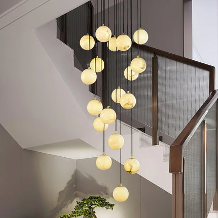 Alabaster Round Chandelier