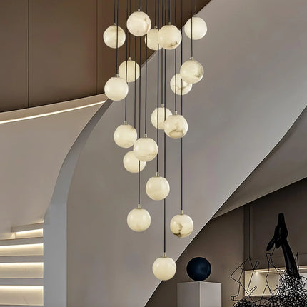 Alabaster Round Chandelier