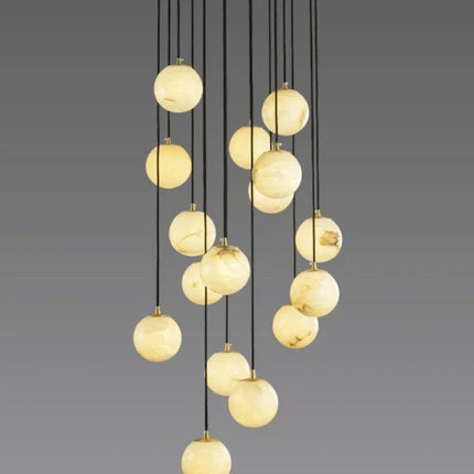 Alabaster Round Chandelier