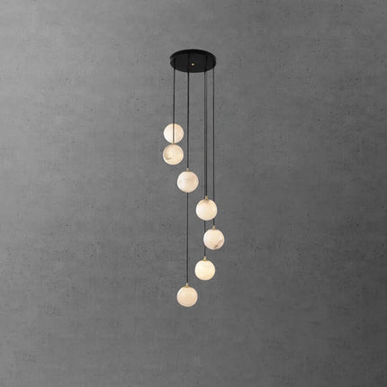 Alabaster Round Chandelier