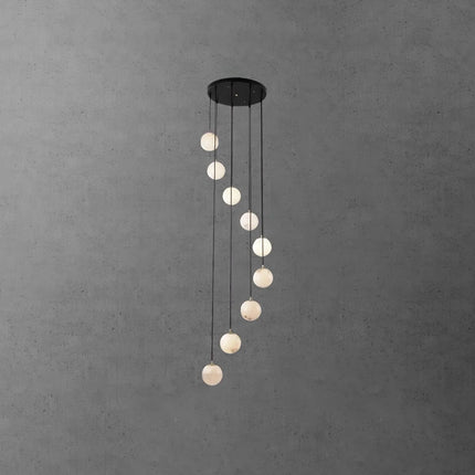 Alabaster Round Chandelier