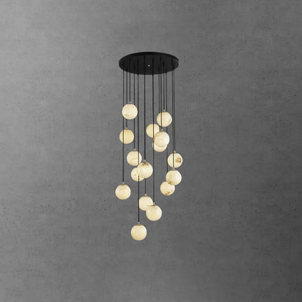 Alabaster Round Chandelier