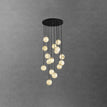 16 Heads ∅ 19.7″ x H 78.7″ / Dia 50cm x H 200cm / Cream + Black