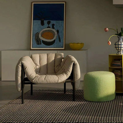 Alien Luxe PU Leather Nordic Lounge Chair: Exquisite Comfort Armchair - Très Elite