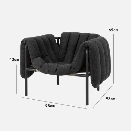 Alien Luxe PU Leather Nordic Lounge Chair: Exquisite Comfort Armchair- Très Elite- Très Elite