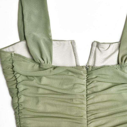 Alluring Fishtail Dress with Suspender Accents for Women - Très Elite