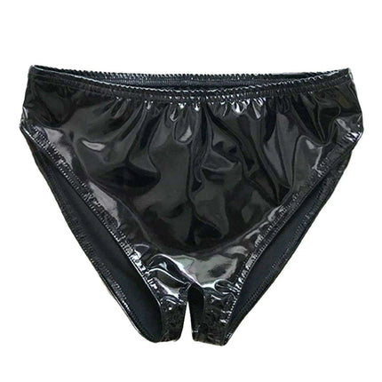 Alluring Leather High-Waisted Lingerie Set - Très Elite