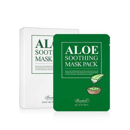 Aloe Vera & Green Tea Revitalizing Sheet Masks - Hydrate and Refresh Your Skin, Set of 10 - Très Elite