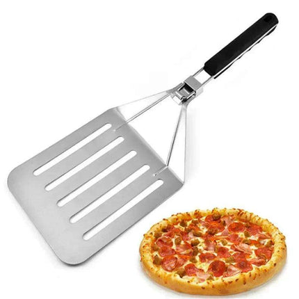 Aluminum Pizza Peel Shovel and Cheese Cutter Set with Extendable Handle - Très Elite