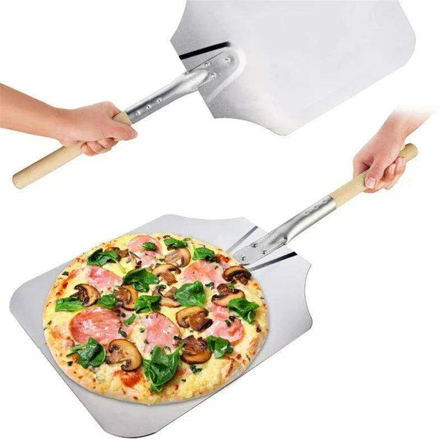 Aluminum Pizza Shovel and Knife Set - Essential Tools for Culinary Creatives - Très Elite