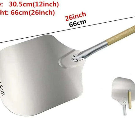 Aluminum Pizza Shovel and Knife Set - Essential Tools for Culinary Creatives - Très Elite