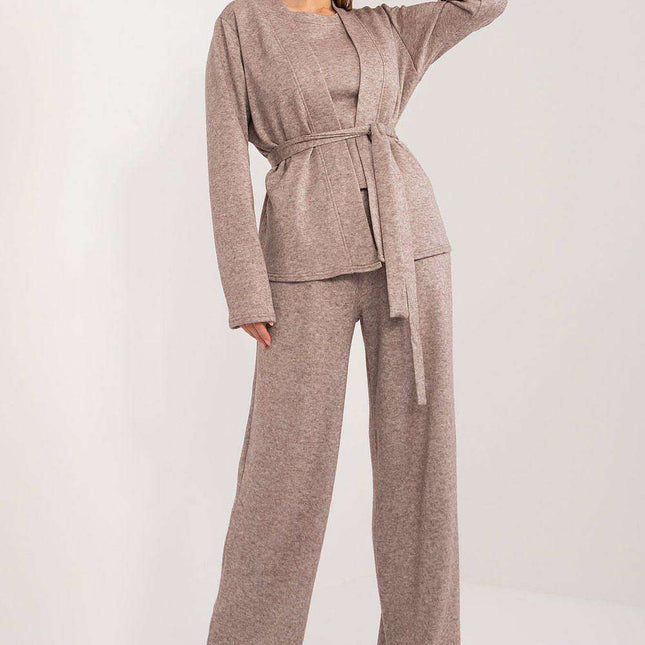Angora Chic Women's Sweater and Trousers Outfit