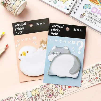 Animal Friends Sticky Note Collection - 30 Sheets of Fun Designs - Très Elite