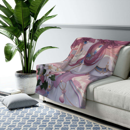 Anime Fantasy Tribal Plush Sherpa Blanket - Cozy Elegance for All Seasons - Très Elite