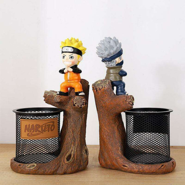 Anime-Inspired Resin Pen Holder: Chic Desk Organizer for Stationery Storage