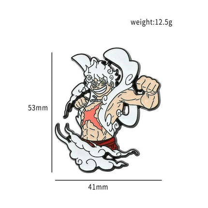 Anime Lover's One Piece Character Enamel Pins Collection - Stylish Jewelry Set for Fans- Très Elite- Très Elite