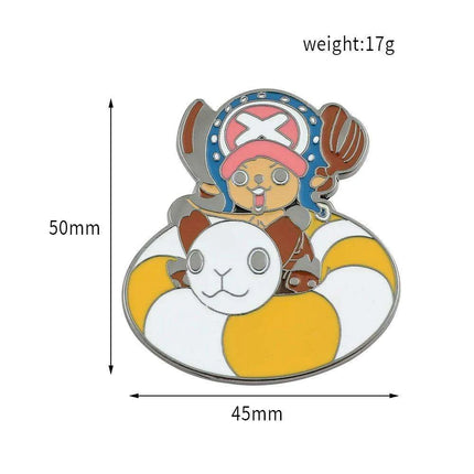 Anime Lover's One Piece Character Enamel Pins Collection - Stylish Jewelry Set for Fans- Très Elite- Très Elite