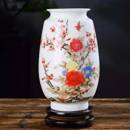 Antique Chinese Ceramic Vase with Intricate Animal Motif - Timeless Charm. antique-chinese-ceramic-vase-with-intricate-animal-motif-timeless-charm Home Décor›Decorative Accents›Planters, Pots & Vases›Vases
