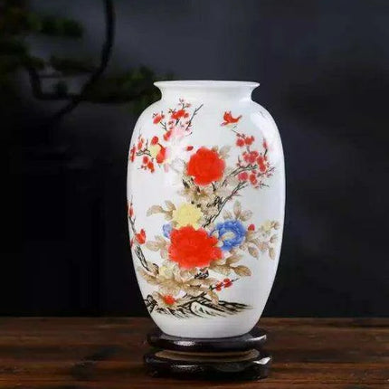Antique Chinese Ceramic Vase with Intricate Animal Motif - Timeless Charm. antique-chinese-ceramic-vase-with-intricate-animal-motif-timeless-charm Home Décor›Decorative Accents›Planters, Pots & Vases›Vases