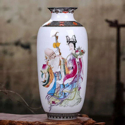 Antique Chinese Ceramic Vase with Intricate Animal Motif - Timeless Charm- Très Elite- Très Elite